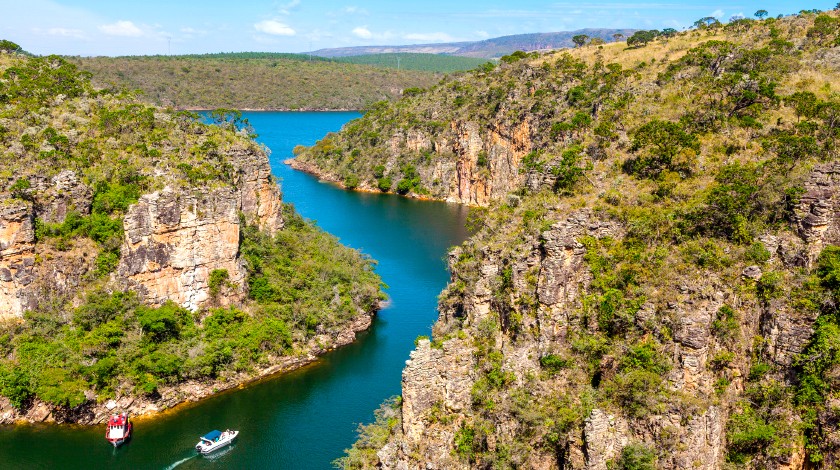 Lago de Furnas está abaixo da cota mínima esperada mesmo com chuvas