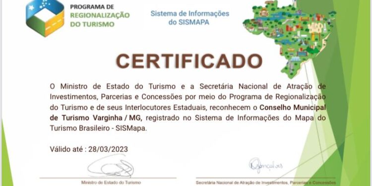 Varginha está no Mapa do Turismo Brasileiro