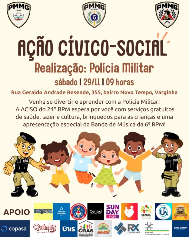 Polícia Militar de Varginha faz ação neste sabado