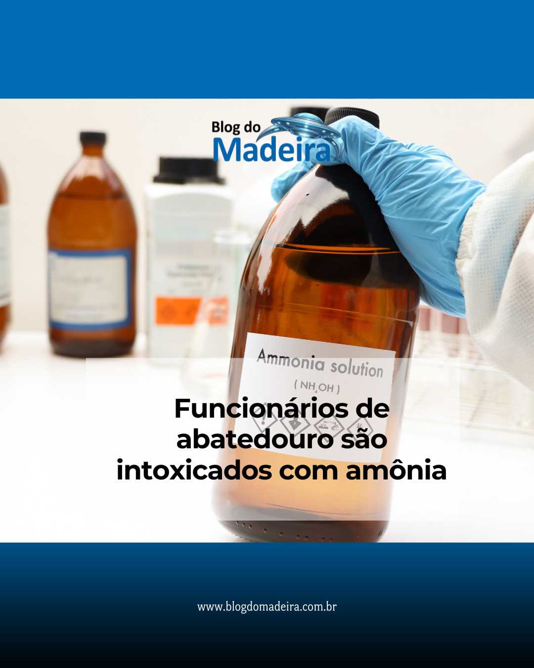 Funcionários de abatedouro são intoxicados com amônia